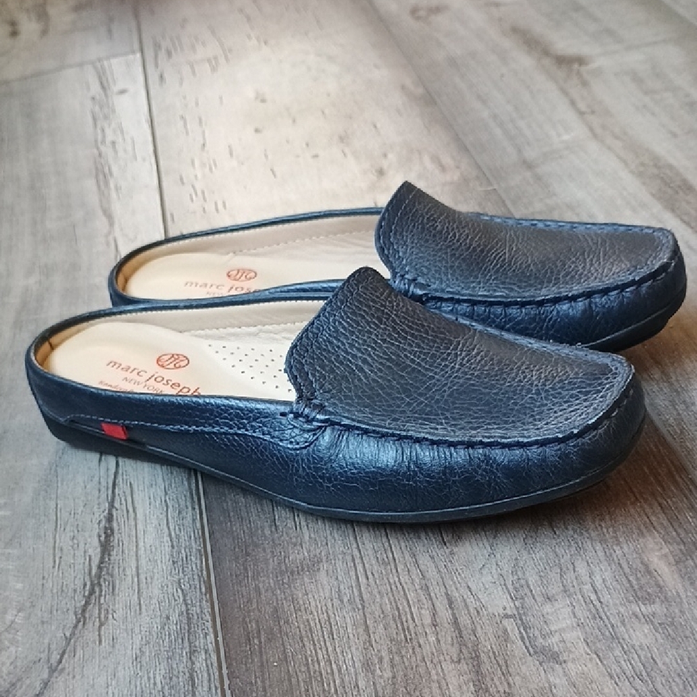 Marc Joseph Dark Blue Loafers - Picture 8 of 8